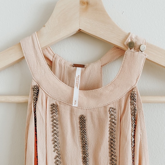 FREE PEOPLE • Shine beaded halter top - Picture 5 of 6